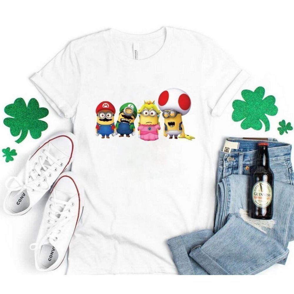One In A Minion Minions Mario Retro Kids Fan T-Shirt